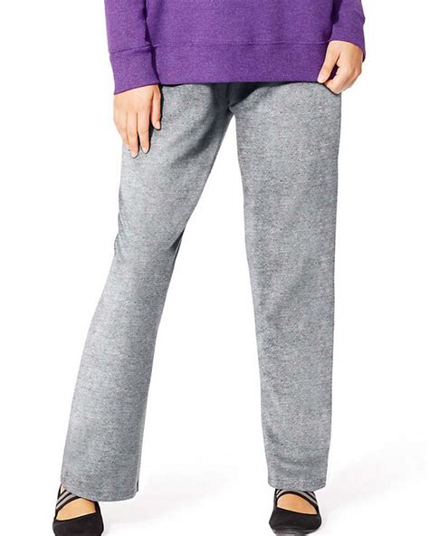 Just My Size Oj104 Fleece Open Hem Womens Sweatpants