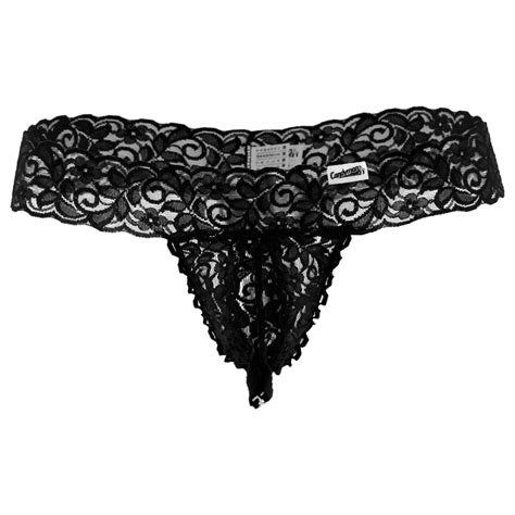 Mens Underwear Candyman 99315x Peek A Boo Lace Thongs Ebay