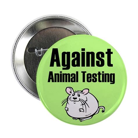 Against Animal Testing 225 Button By Doghause