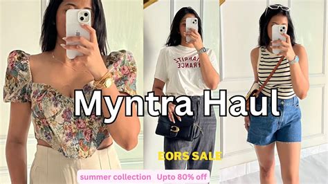 Huge MYNTRA EORS SALE Haul Upto 80 Off Shorts Denim Tops