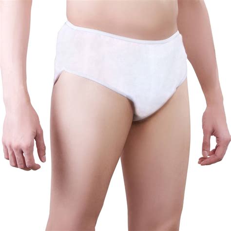 disposable underwear for men hospital pants and travel briefs 5pcs