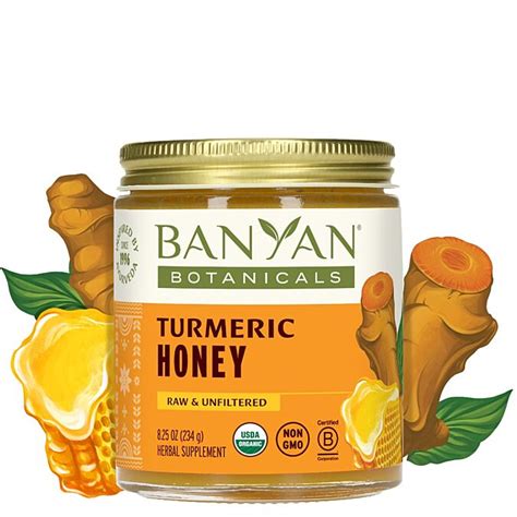 turmeric honey organic raw honey banyan botanicals