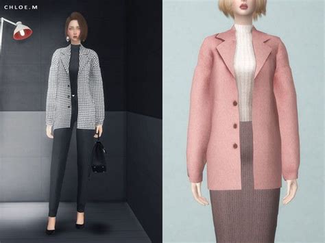 Chloemmms Chloem Woolen Overcoat Sims 4 Clothing Overcoats Clothes