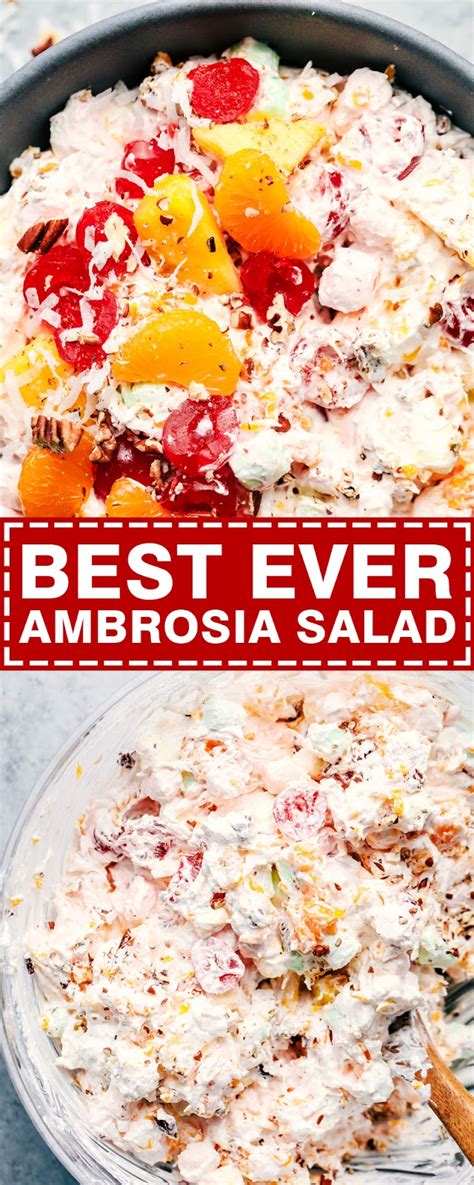 It's thought that the idea of ambrosia salad came to be in the 1800's. Pin on Healthy