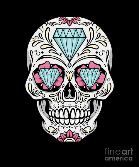 A sugar skull is a collectable featured in the day of the dead challenge in the sims 4. Sugar Skull Diamond United Kingdom UK Skull Digital Art by Thomas Larch