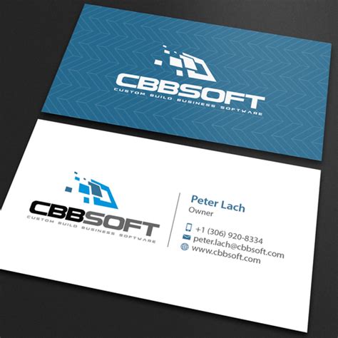 Belltech business card designer pro has quite a lot of features. Create a business card design for software development ...