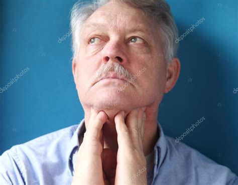 Man Feeling Painful Lymph Glands Stock Photo By ©aliced 9142460