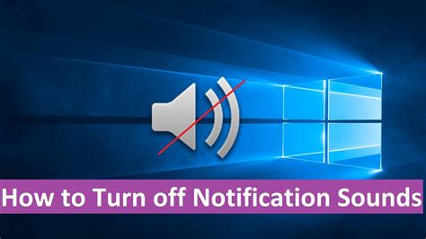 How To Disable Notification Sounds In Windows 10 Howtosolveit Youtube
