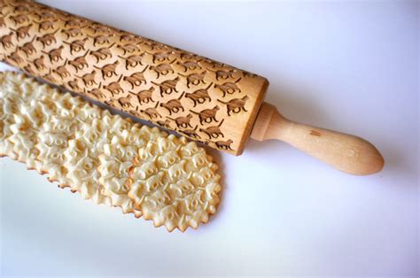 Custom Engraved Rolling Pins That Imprint Unique Designs Into Dough