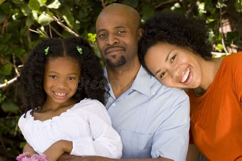 Loving African American Parents And Their Daughter Stock Image Image
