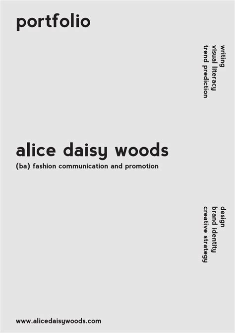 Portfolio Alice Daisy Woods By Alicedaisywoods Issuu