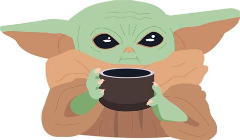Baby Yoda Soup Svg