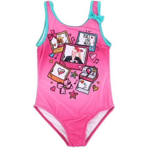 Jojo Siwa Jojo Siwa Girls Bathing Suit One Piece Swimsuit Pink