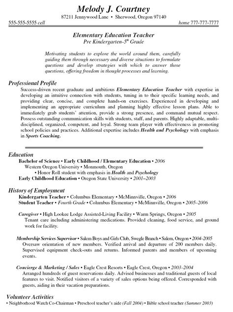 sample teacher resumes sample cover page teacher resume