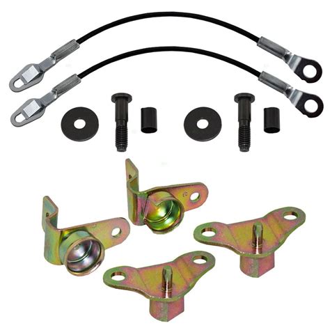 8 Piece Set Inner And Outer Tailgate Hinge Kits Cables And Striker Bolts