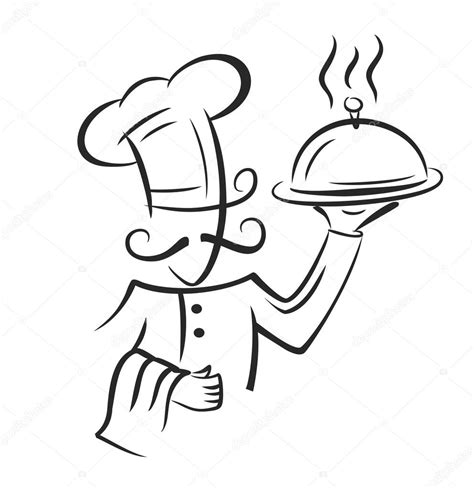 Vector Black Chef Stock Vector Image By ©bioraven 105035644