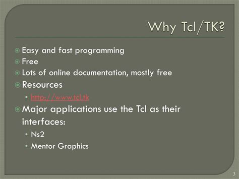 Ppt Tcl Tk Tutorial Powerpoint Presentation Free Download Id4094602