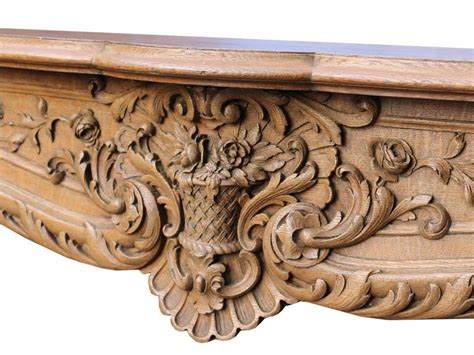 Antique English Carved Oak Mantel Oak Mantel Carving Antique Mantel