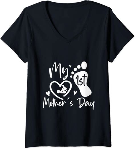 womens my first mothers day pregnancy announcement shirt mom to be v neck t shirt uk
