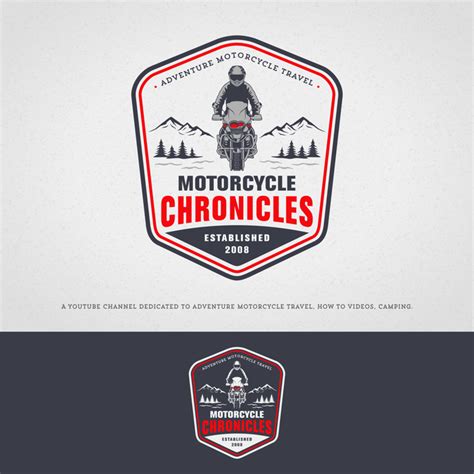 Blog Logo Motorcycle Travel Motorcycle Adventure Custom Logo Design
