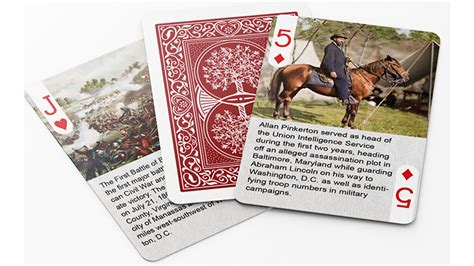Playing cards are believed to have arrived in europe around the 1350's. History Of American Civil War Playing Cards