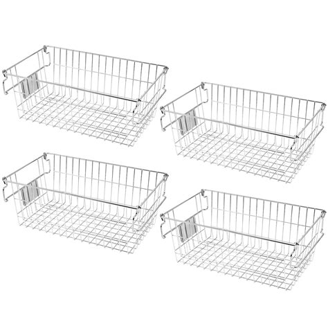 Orgneas 15x9x57 Large Stackable Wire Baskets For Pantry