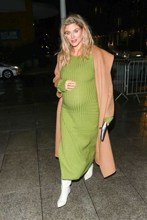 Pregnant Ashley James Arrives At Gb News In London 01252023 Hawtcelebs