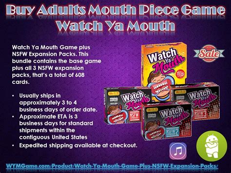 Buy Adults Mouth Piece Game Watch Ya Mouth Watch Your Mouth And Speak