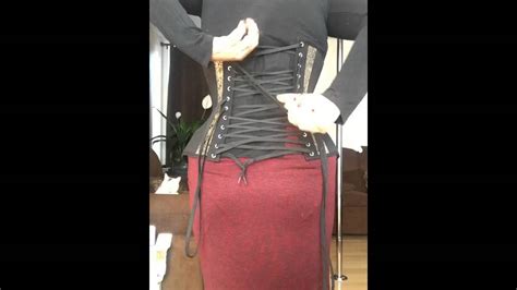 How To Lace Yourself Into A Corset Youtube