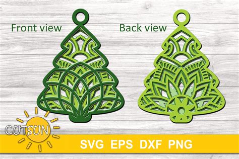 Christmas SVG | 3D Layered Christmas ornaments - 6 designs (994055