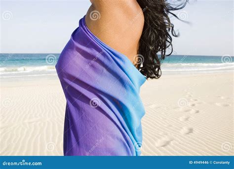 Girl On Beautiful Beach Stock Photo Image Of Ocean Maria 4949446