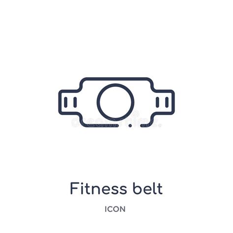 Linear Fitness Belt Icon From Gym And Fitness Outline Collection Thin
