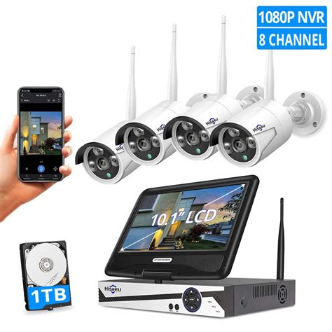 Indoor & outdoor security cameras. Hiseeu Wireless Home Security Camera System