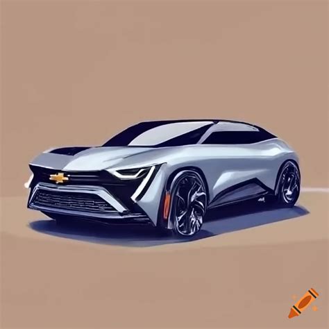 Side View Sketch Of 2023 Chevy Nova Concept Car