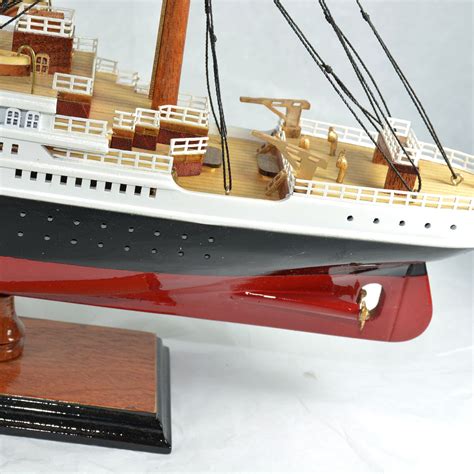 Handcrafted Titanic Wooden Cruise Ship Model Mahogany Replica Boat
