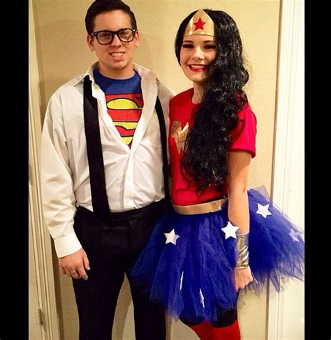 Diy Clark Kent And Wonder Woman Costumes Diy Wonderwoman Clarkkent