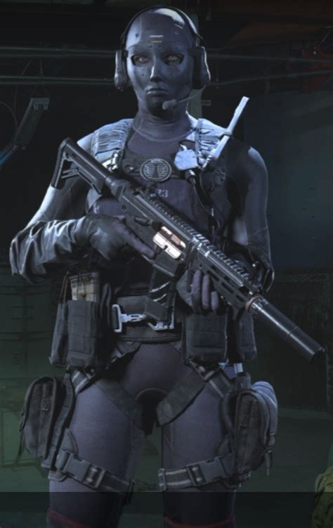 Roze Call Of Duty Warfare Near Dark Female Cyborg Dark Black