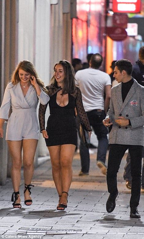 Thousands Of Drunken Students Celebrate A Level Results Daily Mail Online