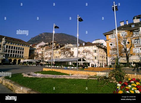 Italy South Tyrol Bolzano Bozen Piazza Walther Stock Photo