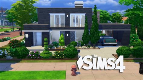 The Sims 4 Modern Simple Design House Build Youtube