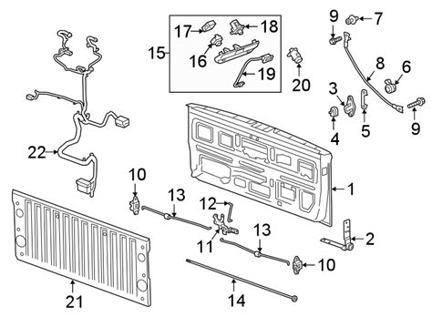 Chevy Tailgate Parts Diagram Dodapper