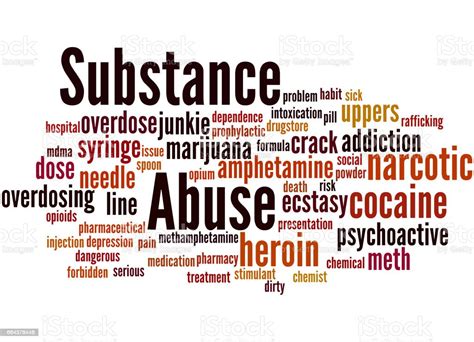Substance Abuse Word Cloud Concept 3 Stock Illustration Download