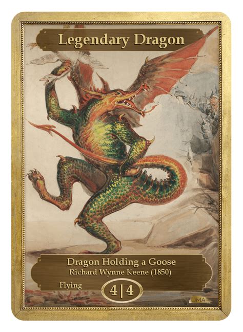 Patreon Tokens Tagged Legendary Dragon Original Magic Art