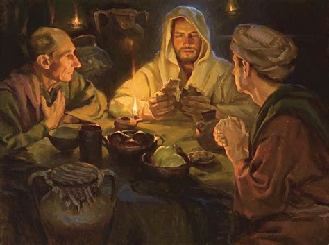 Jesus Breaking Bread At Emmaus Bible Paintings Pinterest Luke 24