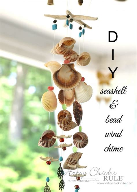 Diy Seashell And Bead Wind Chime Artsy Chicks Rule