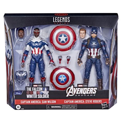 Avengers Marvel Legends 6 Inch Captain America Sam Wilson And Steve