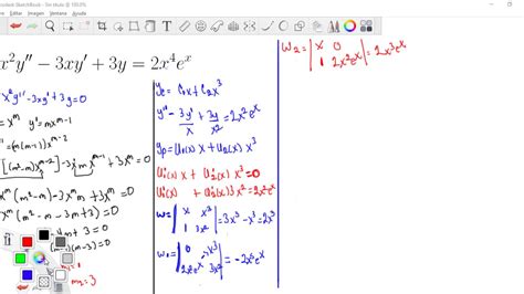 19 Ejemplo 1 Ecuación De Cauchy Euler Youtube