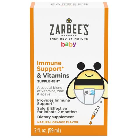 Zarbees Naturals Baby Immune Support Vitamins Orange Walgreens
