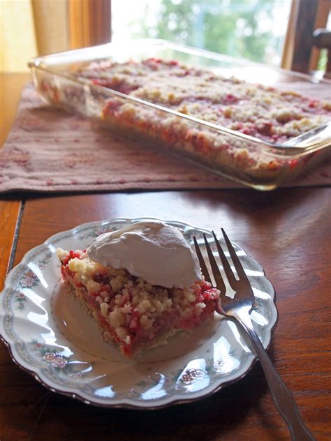 Easy Rhubarb Dessert Gravel And Dine