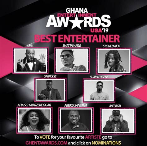 Full List Of Ghana Entertainment Awards Usa 2019